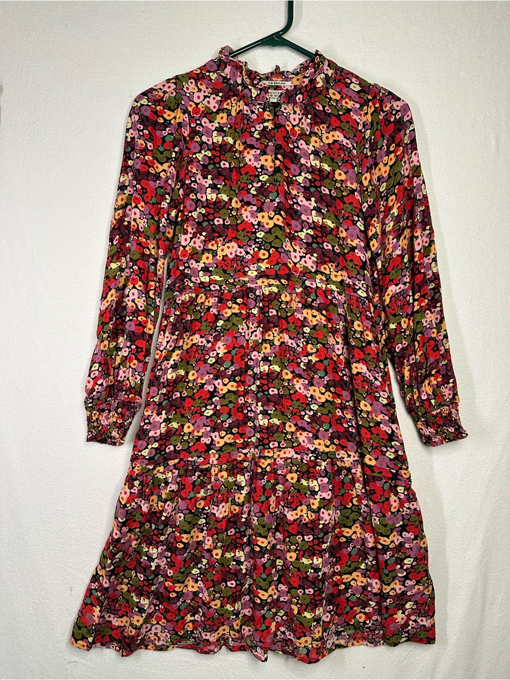 Scotch & Soda Girls Floral Viscose Dress Size 10 Vibrant ditsy botanical print